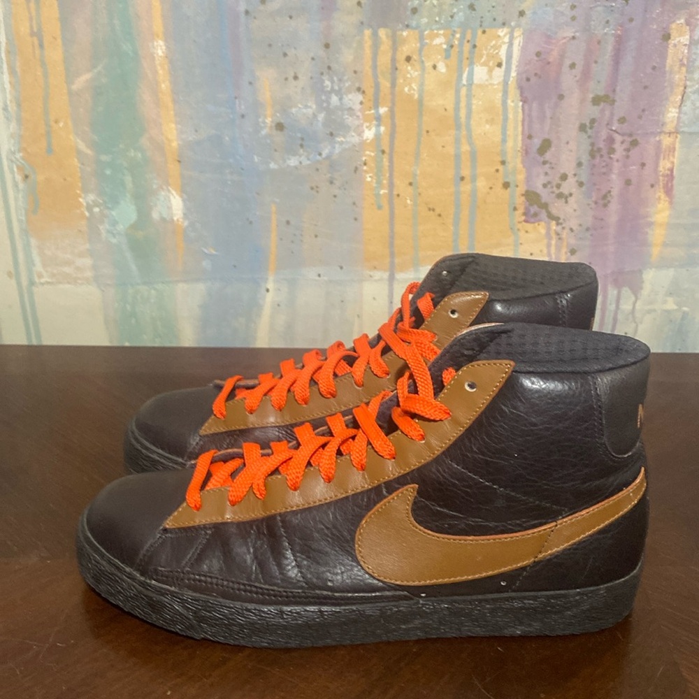 Nike Blazer High Premium Brown British Tan 2008 Mens 9  312457-021